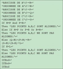 Fichier Casio de l'exercice 20