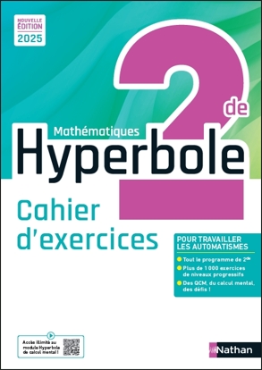 Cahier d&#39;exercices Hyperbole 2de (2025)